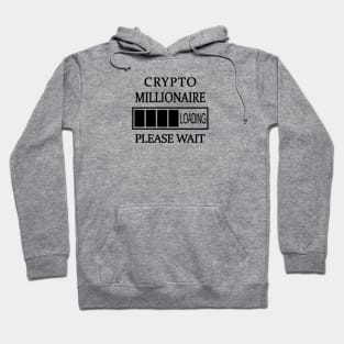 Crypto Millionaire Loading Please Wait (White) Hoodie